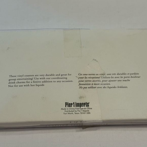 Pier 1 Vinyl Fish Coasters Nautical Durable Whimsical VTG Coasters Set of 4 NOS - Picture 2 of 3